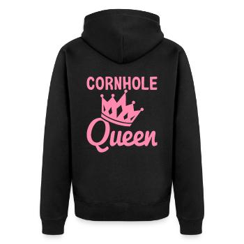 Cornhole Queen Cornhole Maman Corn Hole - Veste à capuche bio Premium Unisexe - noir - Dos - Nico (187cm)