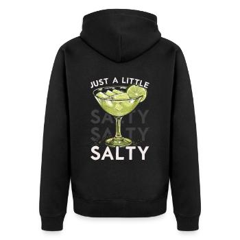 Margarita Lover Alcohol Drinker Mexican Cocktail - Unisex Premium Organic Zip Hoodie - black - Back - Nico (187cm)