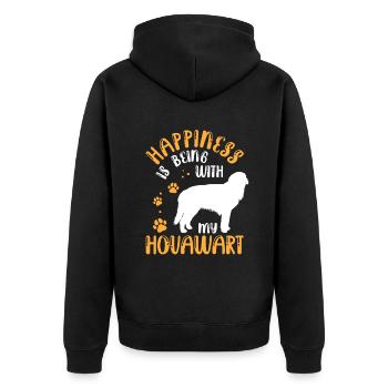 Hovawart vous rend heureux Le chien fermier de Derber - Veste à capuche bio Premium Unisexe - noir - Dos - Nico (187cm)