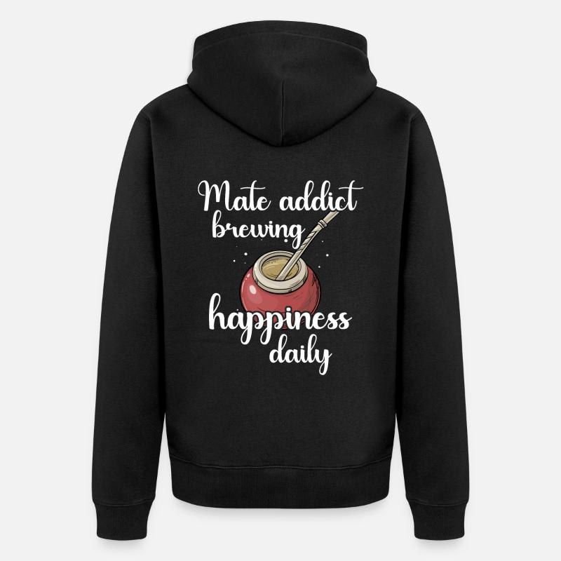 Yerba mate - Veste à capuche bio Premium Unisexe - noir