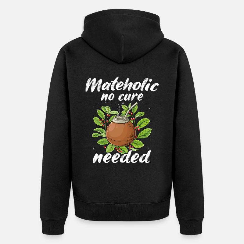 Mate Tee - Unisex Premium Bio Zip Hoodie - Schwarz