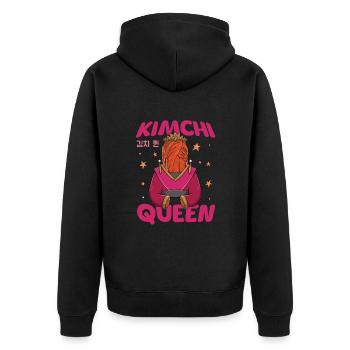 Foodie coréenne épicée foodie I - Veste à capuche bio Premium Unisexe - noir - Dos - Nico (187cm)