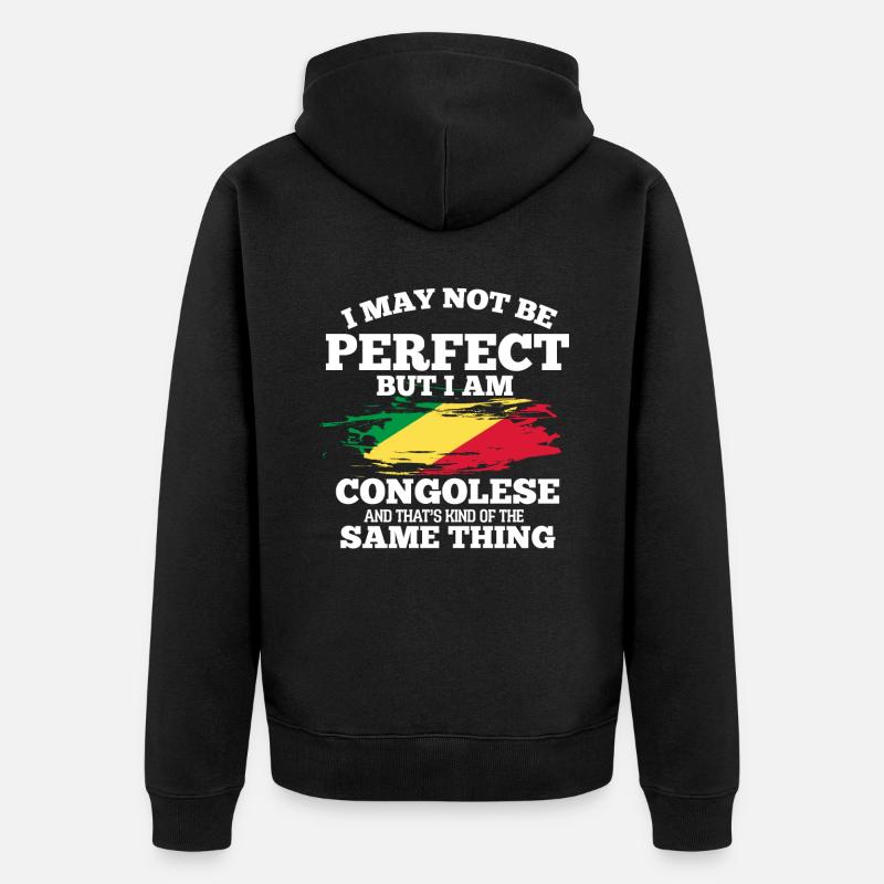 Congo - Veste à capuche bio Premium Unisexe - noir