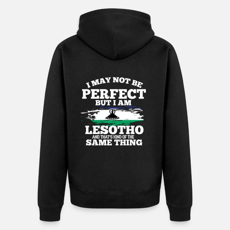 Lesotho - Veste à capuche bio Premium Unisexe - noir