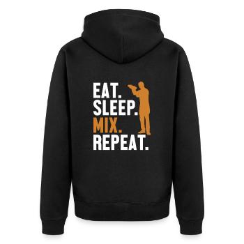 Eat Sleep Mix Repeat Bartender Mixologist Barman - Veste à capuche bio Premium Unisexe - noir - Dos - Nico (187cm)