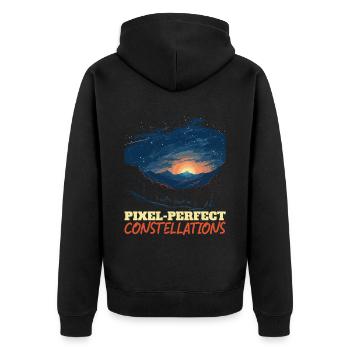 Astrophotography Camera Astronomical Astronomy - Unisex Premium Organic Zip Hoodie - black - Back - Nico (187cm)
