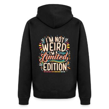 Je suis une édition limitée Graffiti Edition - Veste à capuche bio Premium Unisexe - noir - Dos - Nico (187cm)
