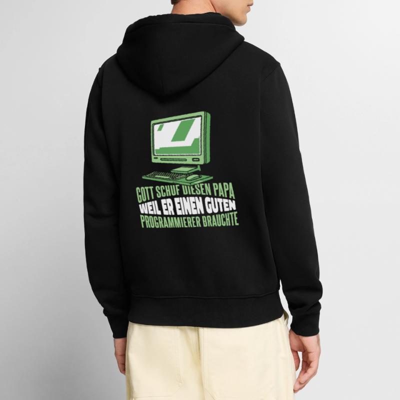 Entwickler Coder Programmierer Unisex Premium Bio Zip Hoodie