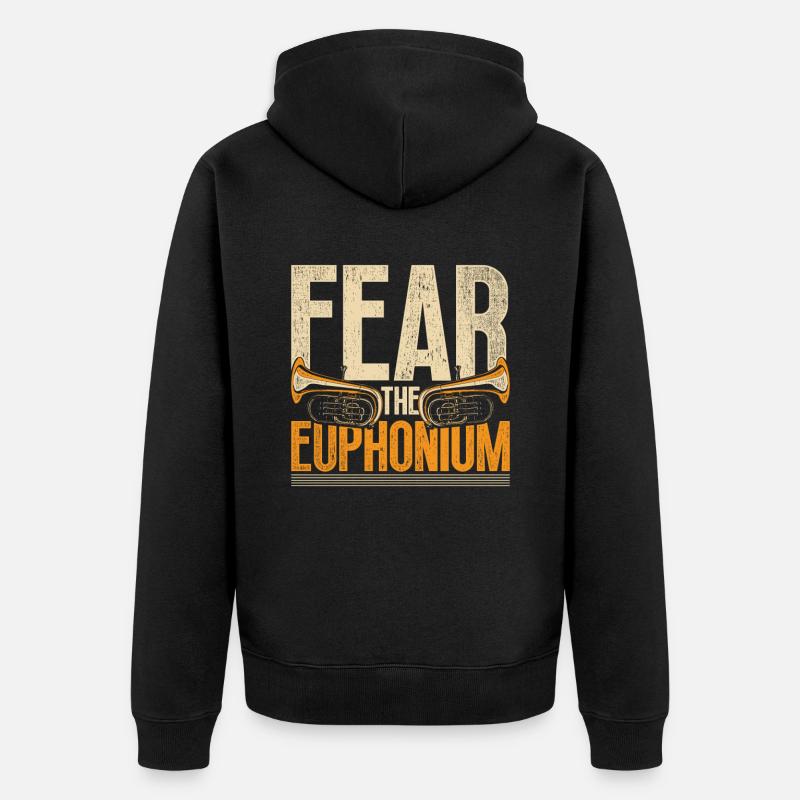 Peur L’Euphoniste Euphonium - Veste à capuche bio Premium Unisexe - noir