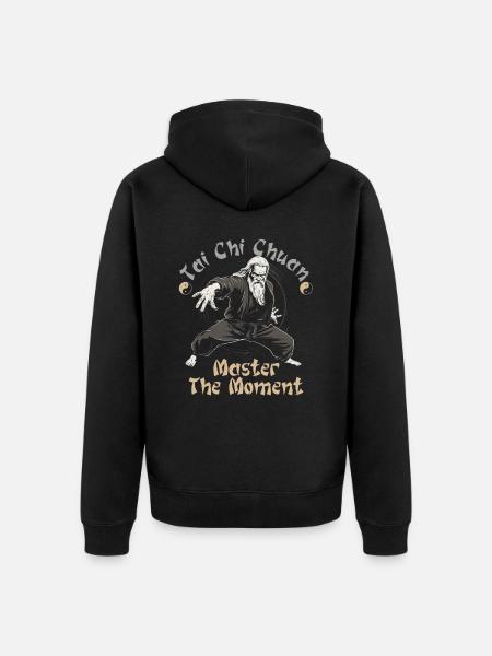 Tai Chi Chuan Master the Moment Taijiquan - Unisex Premium Organic Zip Hoodie - black