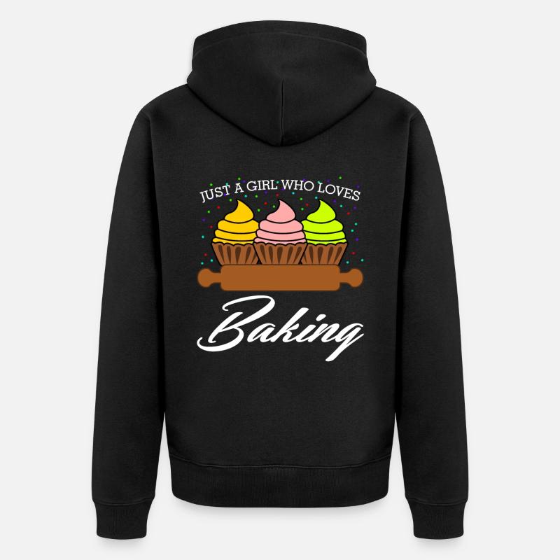 Baker Baker Baker Bakery - Veste à capuche bio Premium Unisexe - noir