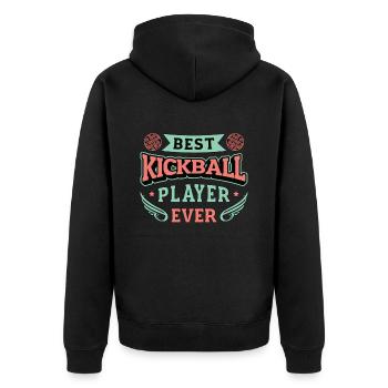 Kickball Meilleur joueur de kickball Sports de compétition - Veste à capuche bio Premium Unisexe - noir - Dos - Nico (187cm)