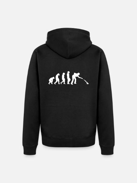 Petanque Boccia Petanque Balls Boules Player - Unisex Premium Organic Zip Hoodie - black
