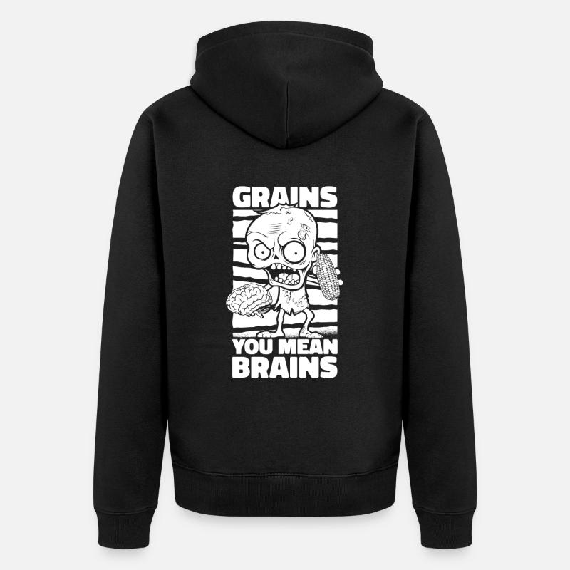 Zombie Halloween - Veste à capuche bio Premium Unisexe - noir