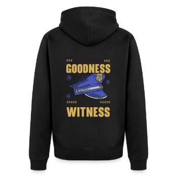 Faire respecter le bon témoin Noel Police Weihnach - Veste à capuche bio Premium Unisexe - noir - Dos - Nico (187cm)
