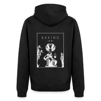 Cuisson chinoise Hanzi Hobby Baker Baker Bakery - Veste à capuche bio Premium Unisexe - noir - Dos - Nico (187cm)