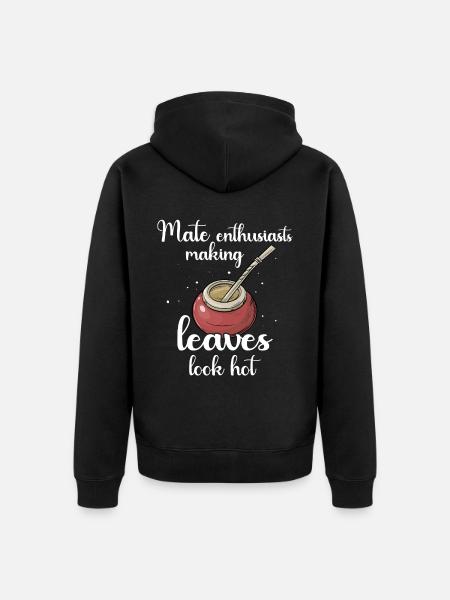 Yerba Mate Tee - Unisex Premium Bio Zip Hoodie - Schwarz