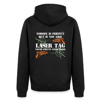 laser tag drôle de laser jeu laser tag - Veste à capuche bio Premium Unisexe - noir - Dos - Nico (187cm)