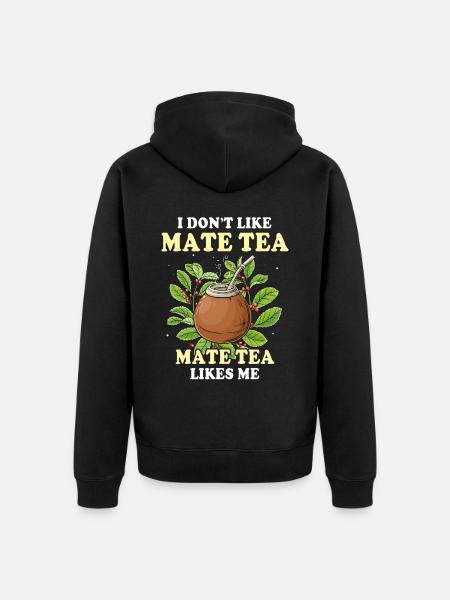 Mate Tee Teetrinker - Unisex Premium Bio Zip Hoodie - Schwarz