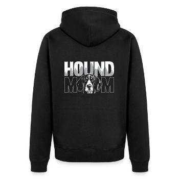 Coonhound Hound Maman Treeing Walker Animal Lover - Veste à capuche bio Premium Unisexe - noir - Dos - Nico (187cm)