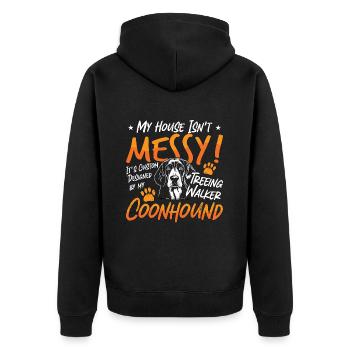 Coonhound Ma maison n’est pas en désordre, c’est un marcheur arboricole - Veste à capuche bio Premium Unisexe - noir - Dos - Nico (187cm)