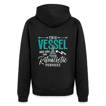Anthropologie Ce vaisseau a été utilisé pour la paléontologie - Veste à capuche bio Premium Unisexe - noir - Dos - Nico (187cm)