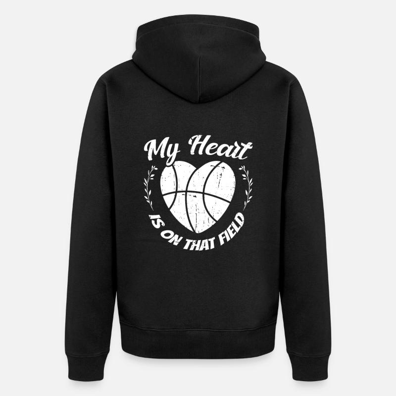 Baseball Mutter Baseball Mama - Unisex Premium Bio Zip Hoodie - Schwarz