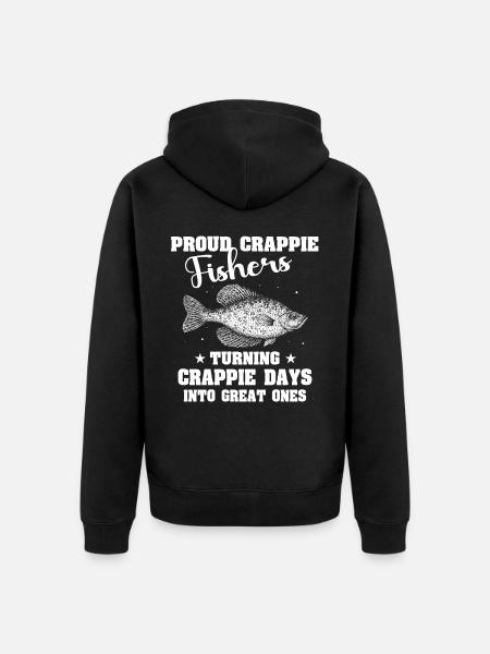 Sonnenbarsch Crappie Fish - Unisex Premium Bio Zip Hoodie - Schwarz