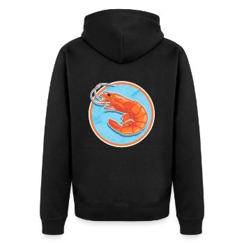 Crabe Crevettes Crabe Crabe Lover Cadeau - Veste à capuche bio Premium Unisexe - noir - Dos - Nico (187cm)