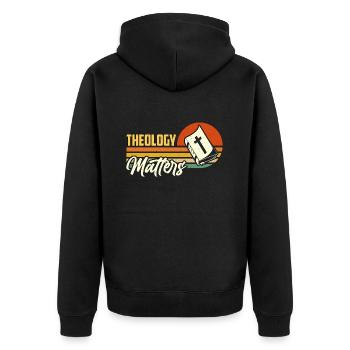 L’importance de la théologie Théologien religieux Théologien - Veste à capuche bio Premium Unisexe - noir - Dos - Nico (187cm)