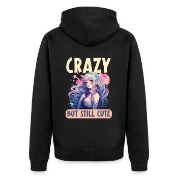 Pastel Goth Lover Kawaii Emo Soft Grunge Esthétique - Veste à capuche bio Premium Unisexe - noir - Dos - Nico (187cm)