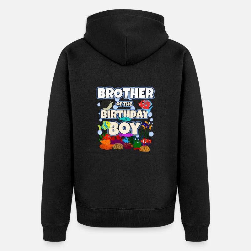 Cadeau de poisson d’aquarium - Veste à capuche bio Premium Unisexe - noir