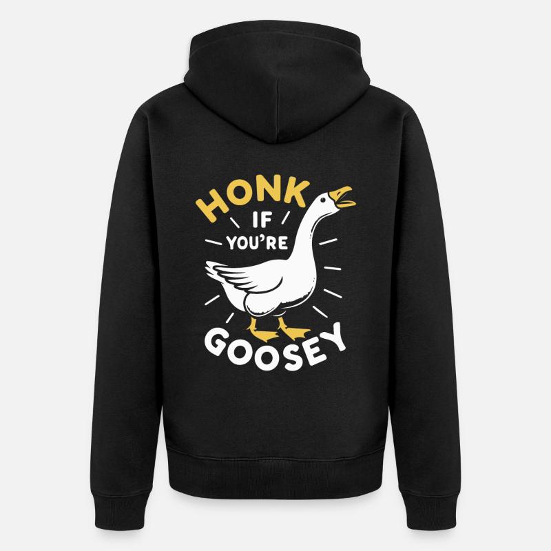 Honk Goose - Veste à capuche bio Premium Unisexe - noir