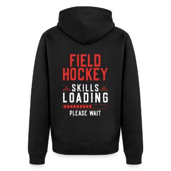 Habiletés de hockey sur gazon - Veste à capuche bio Premium Unisexe - noir - Dos - Nico (187cm)