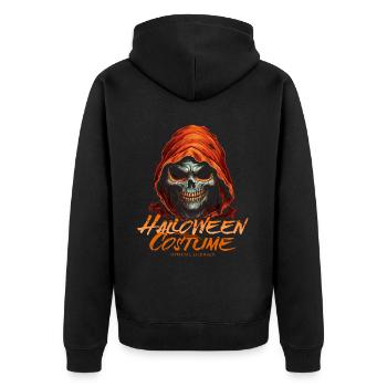 Grim Reaper Red Hood: Halloween Costume for Women - Unisex Premium Organic Zip Hoodie - black - Back - Nico (187cm)