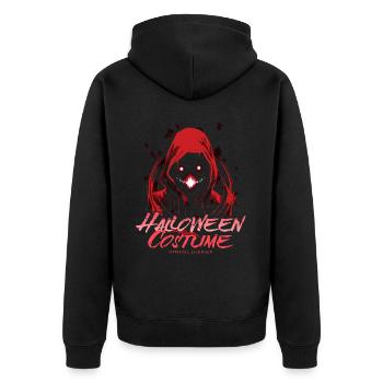 Monster Red Hood - Halloween Costume for Women - Unisex Premium Organic Zip Hoodie - black - Back - Nico (187cm)