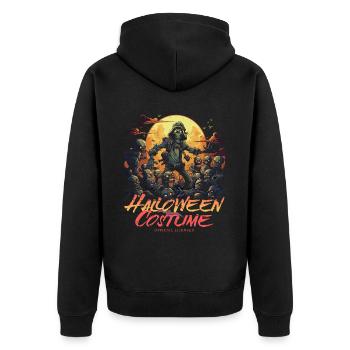 Cool Zombie Hunter: Costume d’Halloween pour femmes - Veste à capuche bio Premium Unisexe - noir - Dos - Nico (187cm)