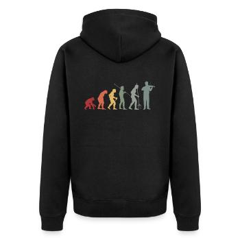 Violoniste-Musicien Violons Instruments de musique - Veste à capuche bio Premium Unisexe - noir - Dos - Nico (187cm)