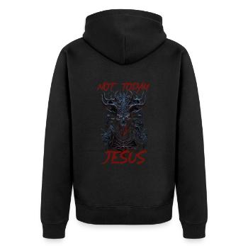 Esthétique gothique Occulte Grunge Emo Punk Satanique - Veste à capuche bio Premium Unisexe - noir - Dos - Nico (187cm)