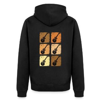 Accessoires de guitare Cordes de guitare électrique Guitares électriques - Veste à capuche bio Premium Unisexe - noir - Dos - Nico (187cm)