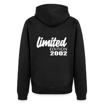 Édition limitée 2002 - Veste à capuche bio Premium Unisexe - noir - Dos - Nico (187cm)
