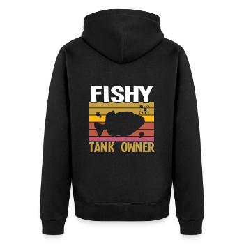AquariophilePropriétaire du réservoir Fish Lover Aquarium - Veste à capuche bio Premium Unisexe - noir - Dos - Nico (187cm)