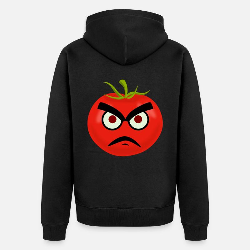 Tomates Tomate Grumpy - Veste à capuche bio Premium Unisexe - noir