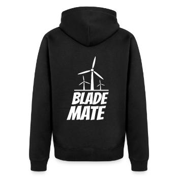 Blade Mate Éolienne Énergie éolienne Énergie éolienne - Veste à capuche bio Premium Unisexe - noir - Dos - Nico (187cm)