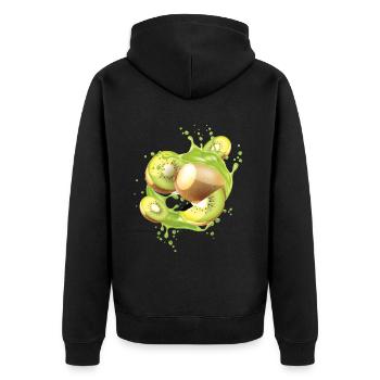 Kiwi - Veste à capuche bio Premium Unisexe - noir - Dos - Nico (187cm)