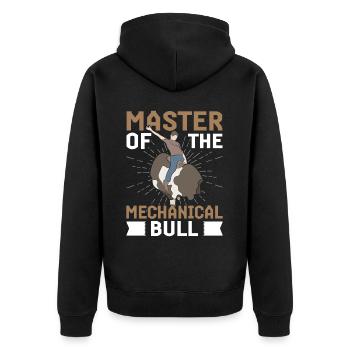 Bull Rider Cowboy Bull Riding - Veste à capuche bio Premium Unisexe - noir - Dos - Nico (187cm)
