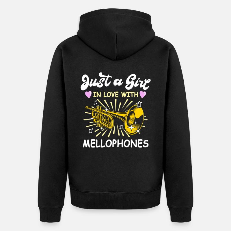 Mellophoniste - Veste à capuche bio Premium Unisexe - noir