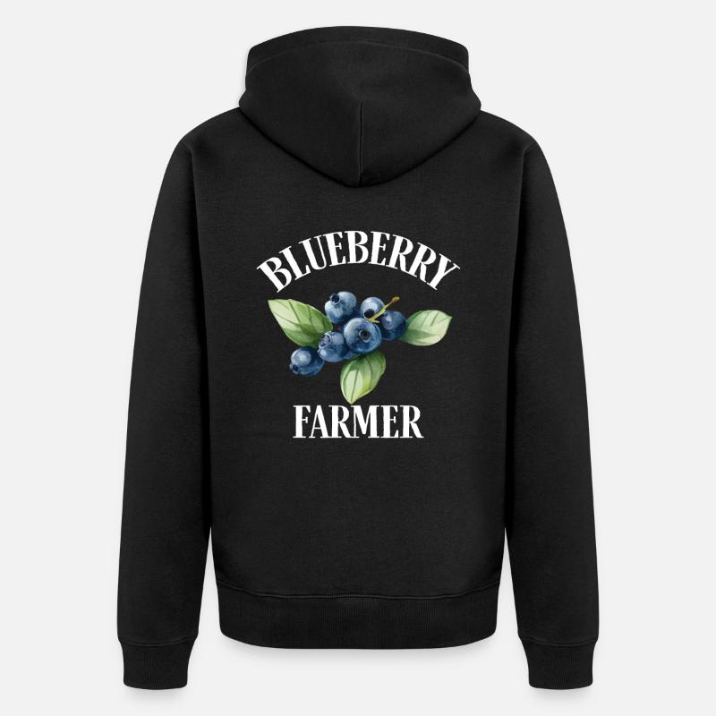 Blauberren Blauberre Cadeau - Veste à capuche bio Premium Unisexe - noir