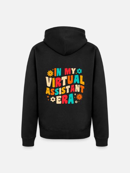 Freelancer Profession Self-employed Virtual - Unisex Premium Organic Zip Hoodie - black