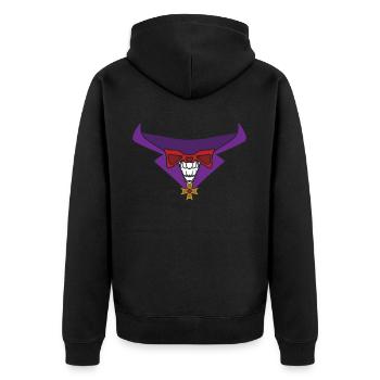 Déguisement Vampire Halloween - Veste à capuche bio Premium Unisexe - noir - Dos - Nico (187cm)